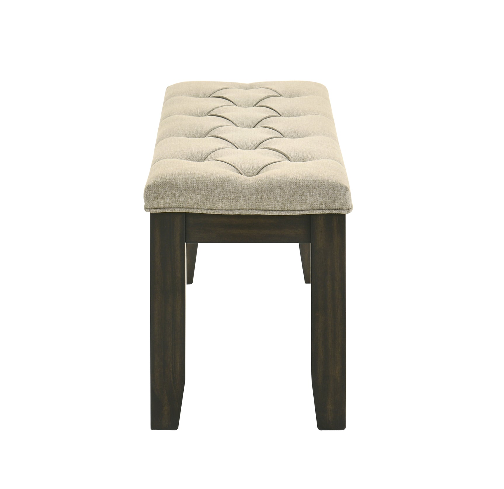 Herbert Gray Upholstered Bench main view