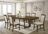 Broadmoor Light Gray Rectangular Dining Room Set with Chairs and Bench