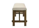 Broadmoor Light Gray Rectangular Dining Room Set with Chairs and Bench