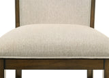 Broadmoor Light Gray Rectangular Dining Room Set with Chairs and Bench