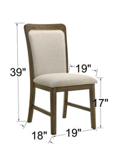 Broadmoor Light Gray Rectangular Dining Room Set with Chairs and Bench
