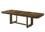 Broadmoor Light Gray Rectangular Dining Room Set with Chairs and Bench