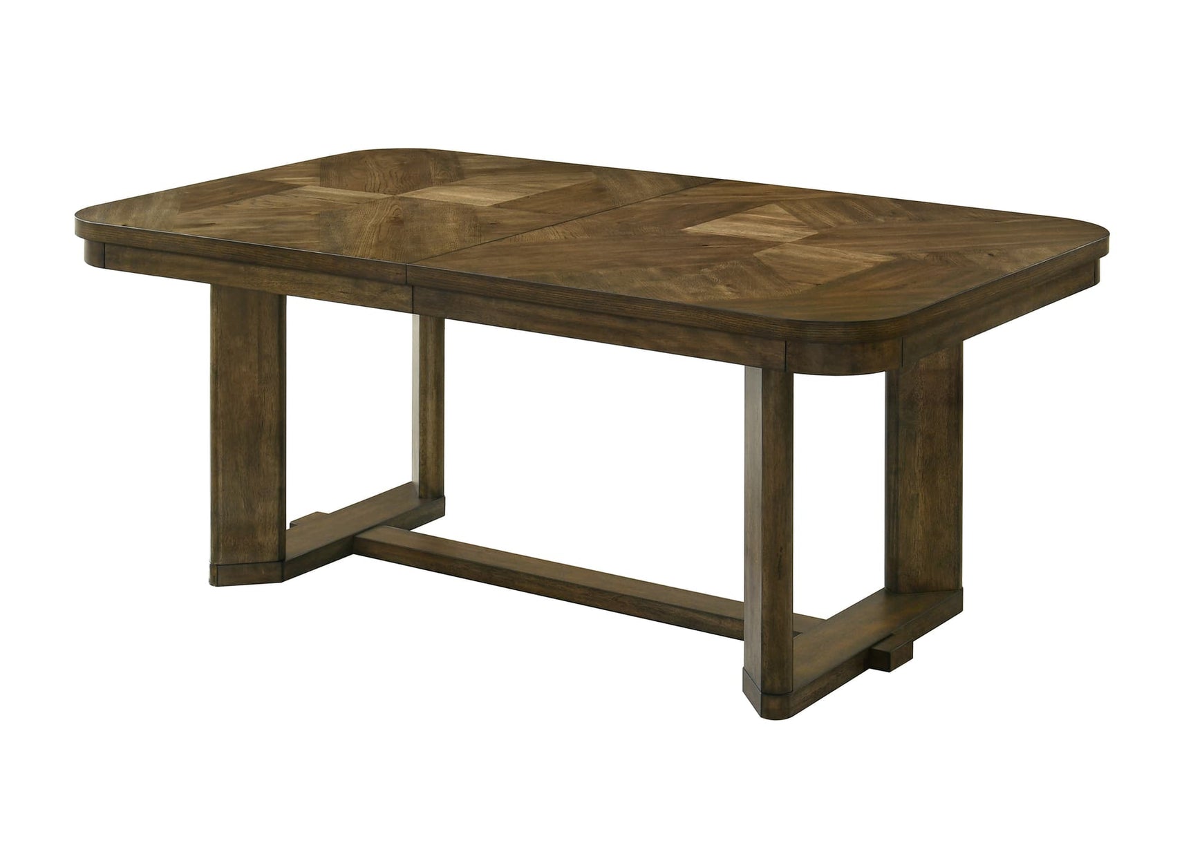 Broadmoor Light Gray Rectangular Dining Room Set with Chairs and Bench