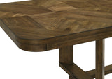 Broadmoor Light Gray Rectangular Dining Room Set with Chairs and Bench