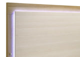 Queen bed frame detail with melamine finish