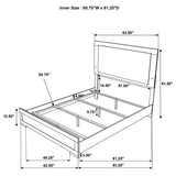 Bed frame corner and leg detail