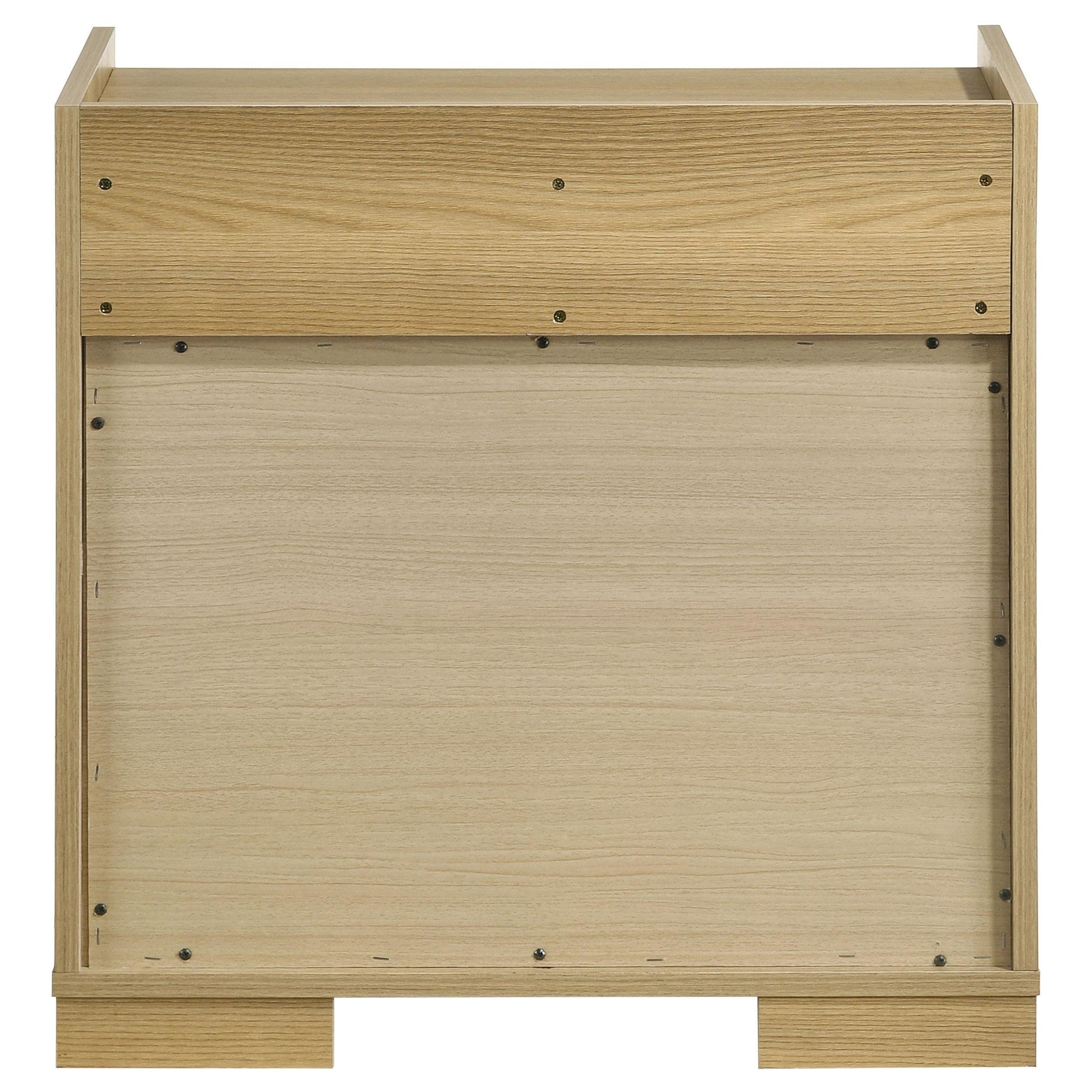 Hyland nightstand natural wood tone detail