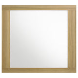 Close-up of Hyland mirror frame corner