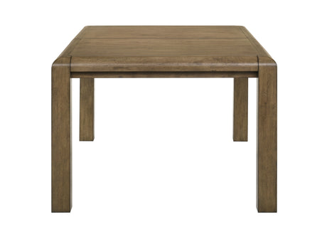 Cockrell Light Brown Rectangular Dining Room Set with rectangular table and chairs