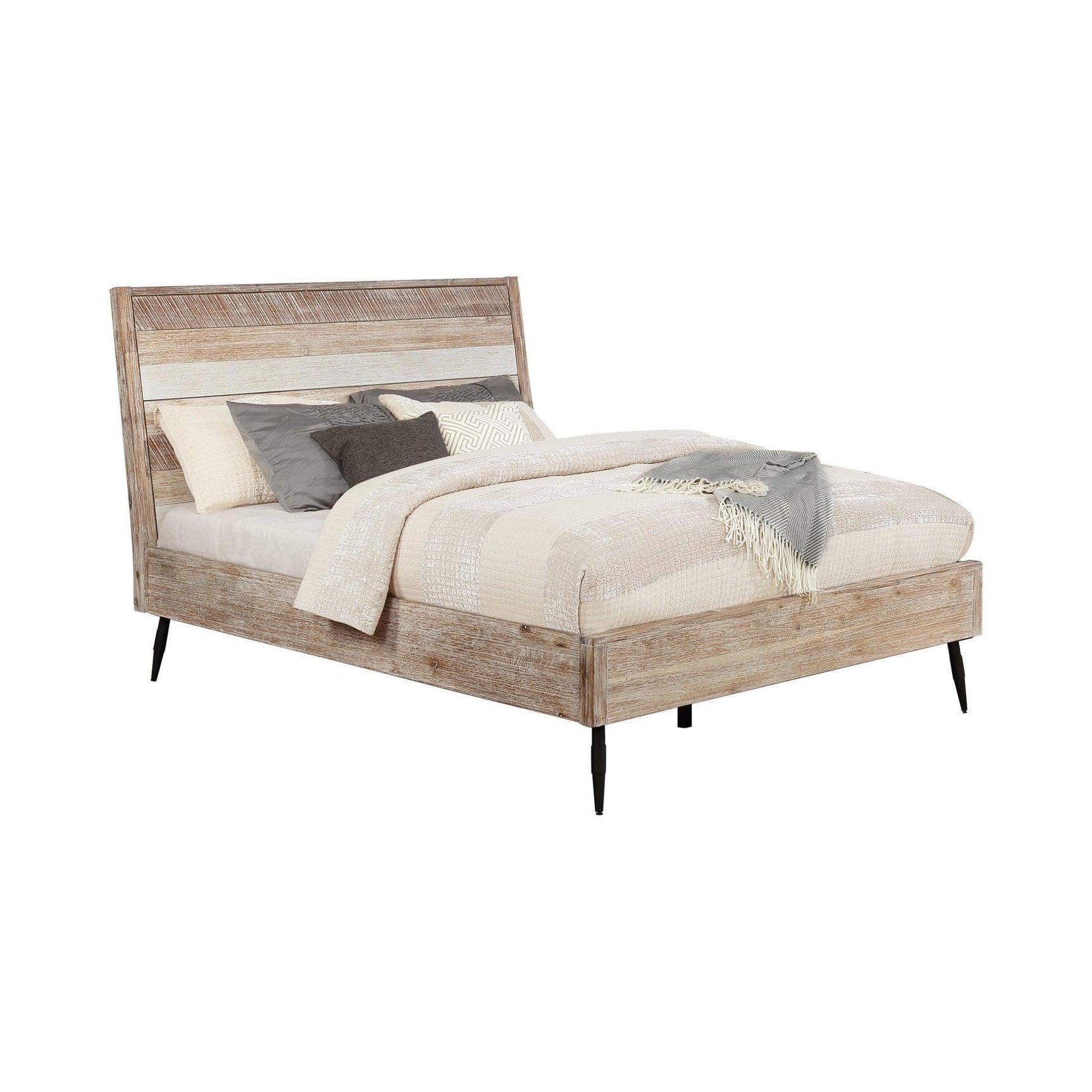 Top view of Marlow Acacia Wood Mirror frame