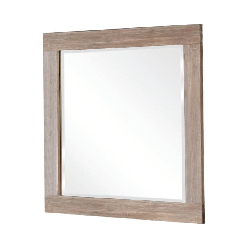 Side angle of Marlow Rectangular Mirror on wall