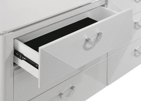 Drawer bottom view showing 45mm ball bearing slides