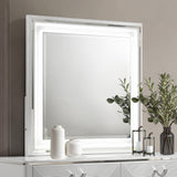 Cassia dresser mirror detail of LED lighting on front frame