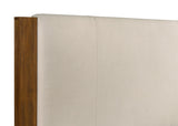 Adderley queen bed side angle with squared corners