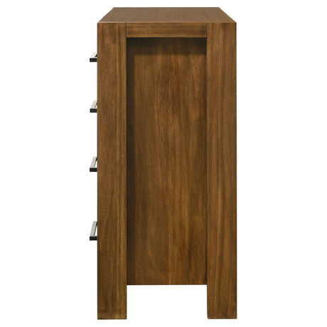 Top drawer opened showing felt lining in Adderley dresser