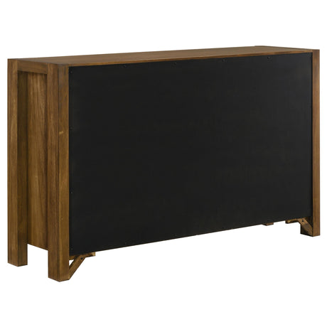 Wide shot of Adderley dresser with visible wood grain and rustic finish