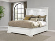 McKinney Queen Panel Bed side view showing recessed panels