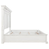 Bed side angle showing support legs