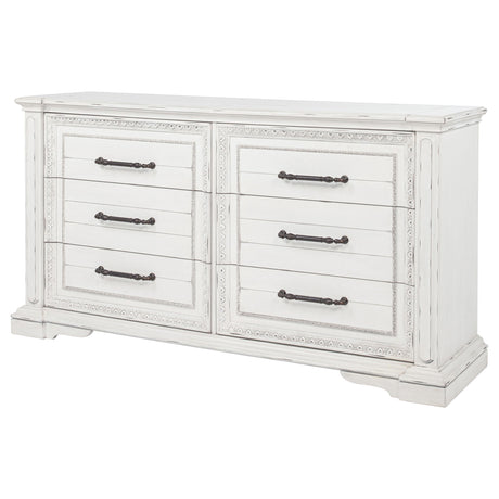 Side profile of McKinney dresser