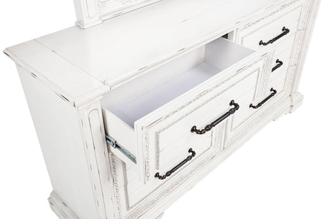 Full dresser view in bedroom setting