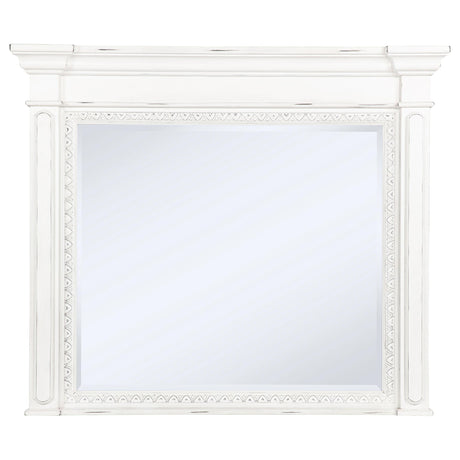 McKinney dresser mirror vintage white mounted on dresser