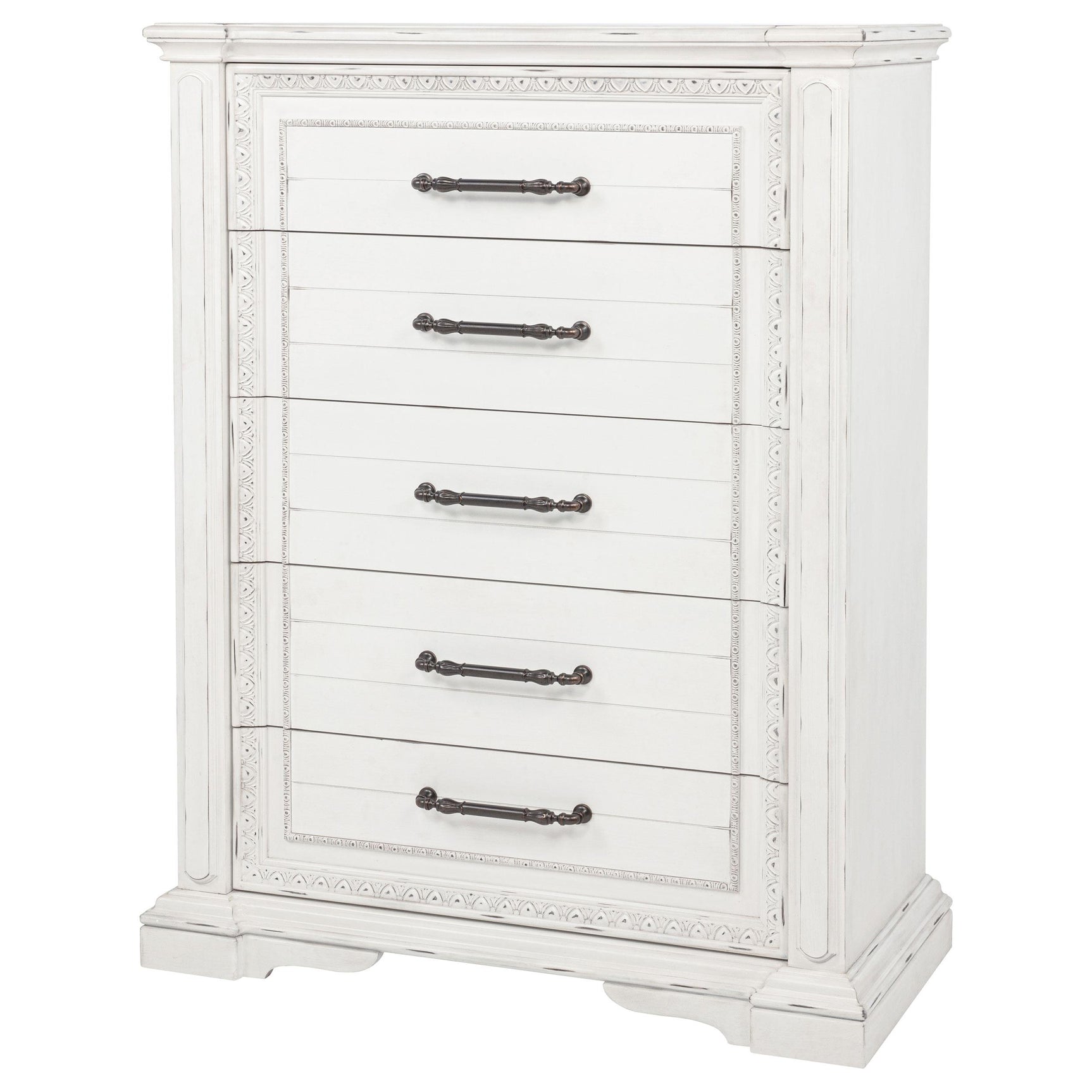 Chest drawers slightly open showing smooth glide