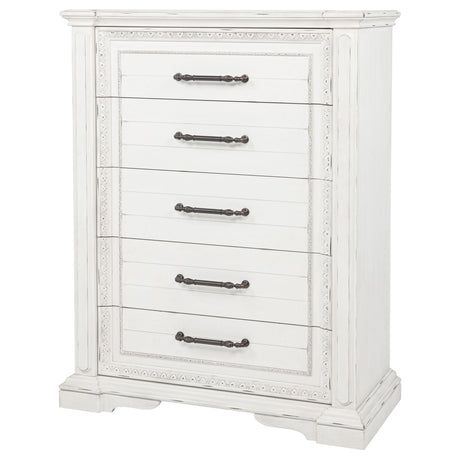 Chest drawers slightly open showing smooth glide