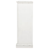 Vintage white finish detail on drawer face