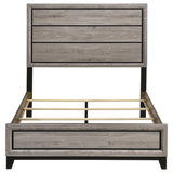 Footboard vertical groove design detail