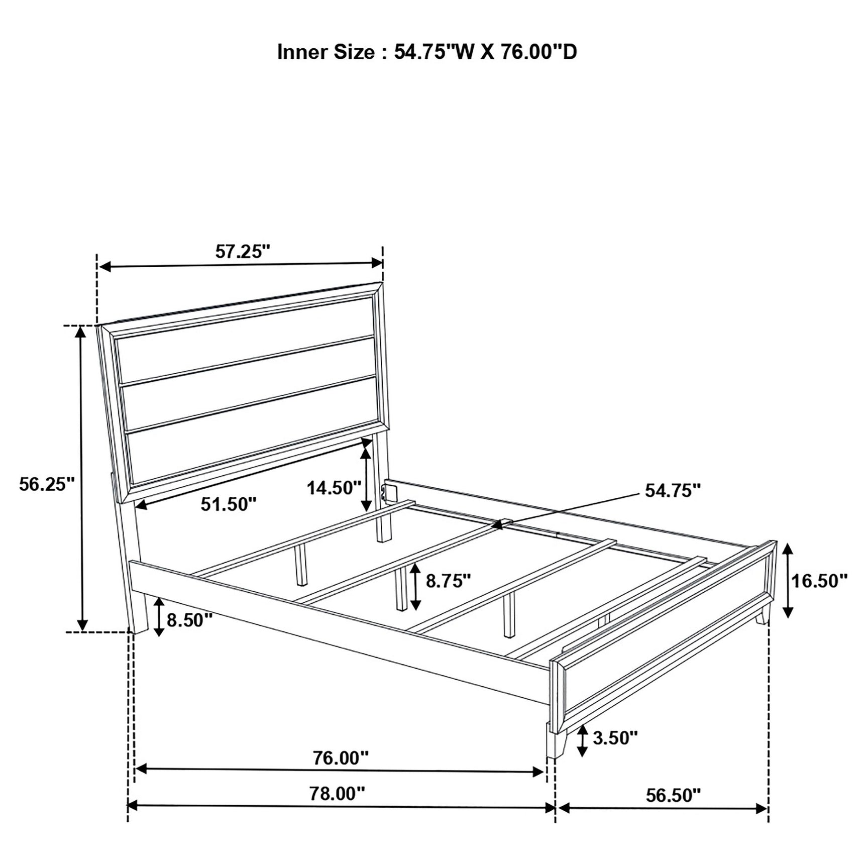 Support legs under bed frame