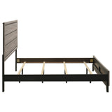Watson Wood Eastern King Panel Bed Light Taupe angled side view