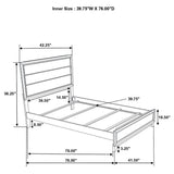 Assembly hardware and bed components detail
