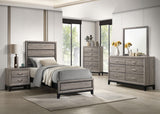 Watson Wood twin bed in bedroom setup
