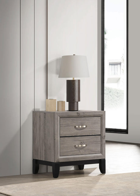 Watson nightstand side angle showing drawer detail