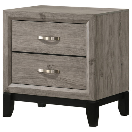 Open drawer of Watson nightstand showing storage space