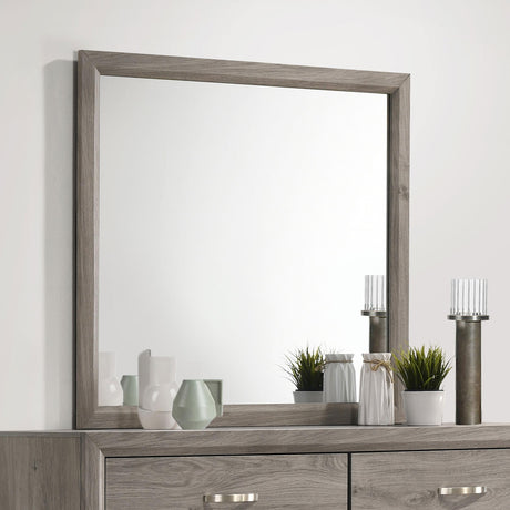 Watson Dresser Mirror Light Taupe side detail