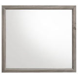 Watson Dresser Mirror Light Taupe mounted on dresser