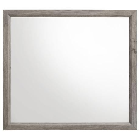 Watson Dresser Mirror Light Taupe mounted on dresser