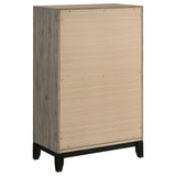 Drawer glide detail on Watson chest