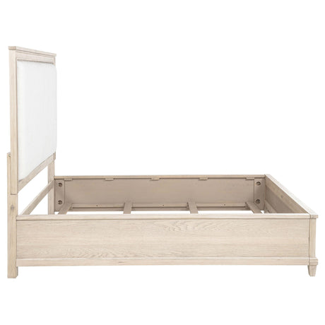 Corner angle of Pembroke 66-inch queen panel bed