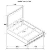 Pembroke 66-inch Queen Panel Bed Washed Oak