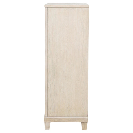 Five drawers of Pembroke chest shown open