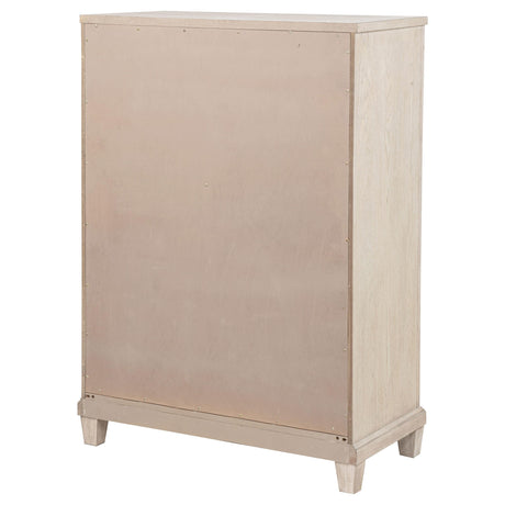 Drawer glide mechanism inside Pembroke chest