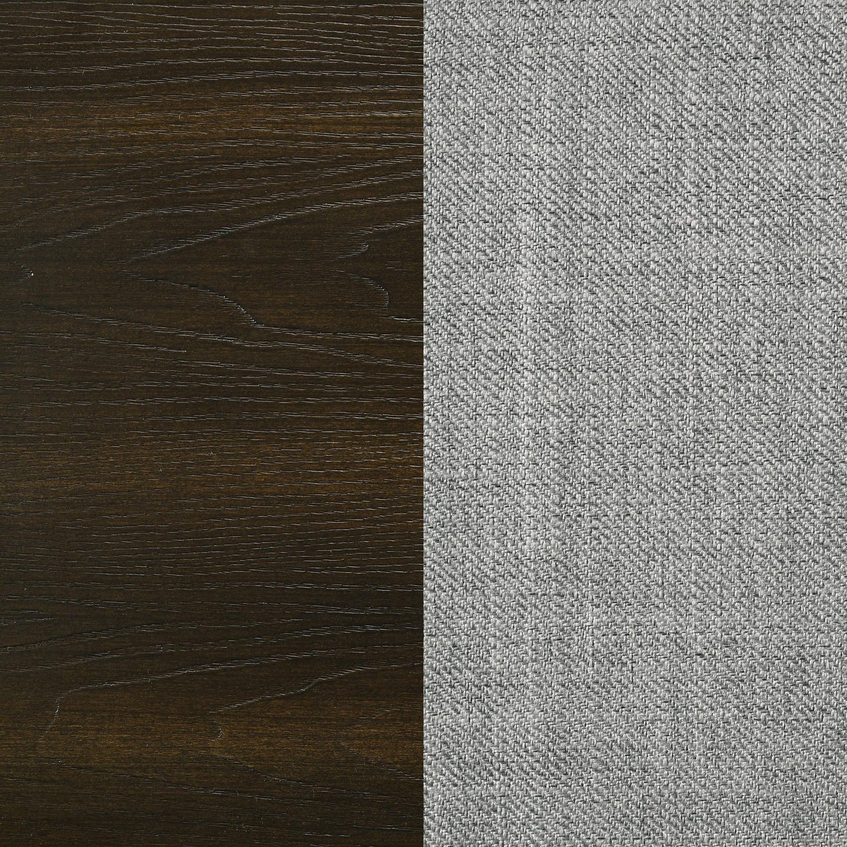 Top view showing grid tailoring on fabric upholstery