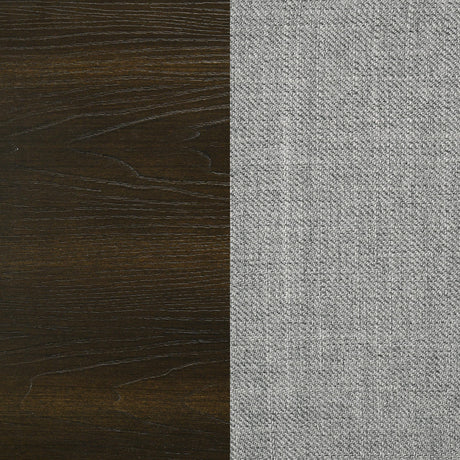 Top view showing grid tailoring on fabric upholstery