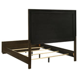 Four-leg support with levelers visible under bed