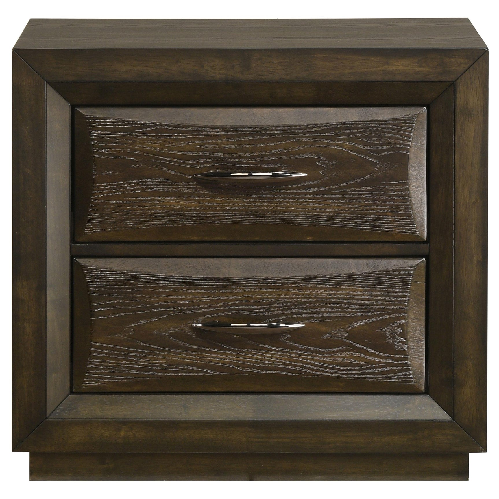Side view of Atlas dark oak nightstand