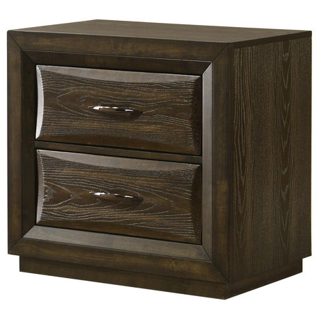 Top view showing oak grain veneer
