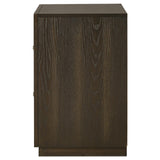 Close-up of drawer glides and handles