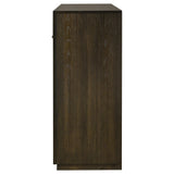 Back view of Atlas dresser cabinet